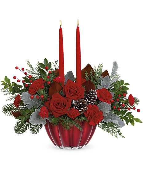 Crimson Rose Centerpiece